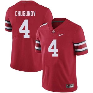 NCAA Ohio State Buckeyes Men's #4 Chris Chugunov Red Nike Football College Jersey UTD6545BQ